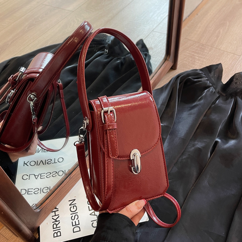 High-end Textured Small Square Tote Bag