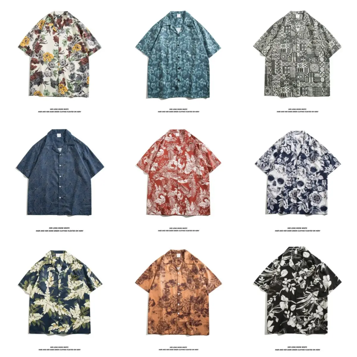 Cuba-style Retro Short-sleeve Floral Shirt