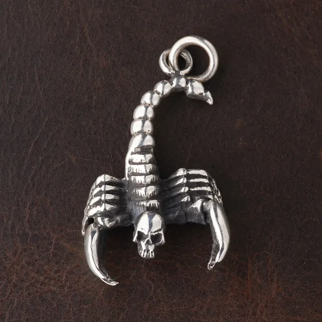 Skeleton Scorpion Pendant S925 Sterling Silver Handmade Vintage Scorpion Pendant - Shop at LoveMi