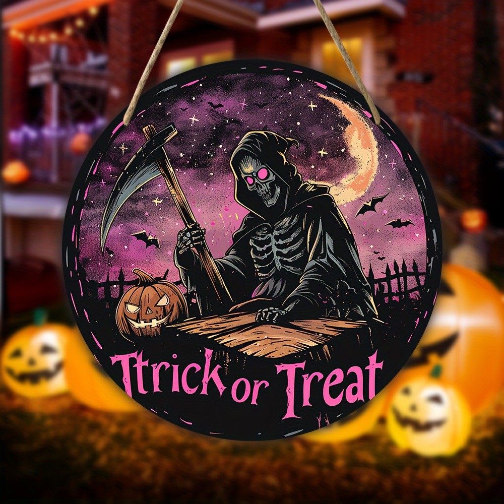 Title 1, Halloween Wooden Doorplate Home Decoration