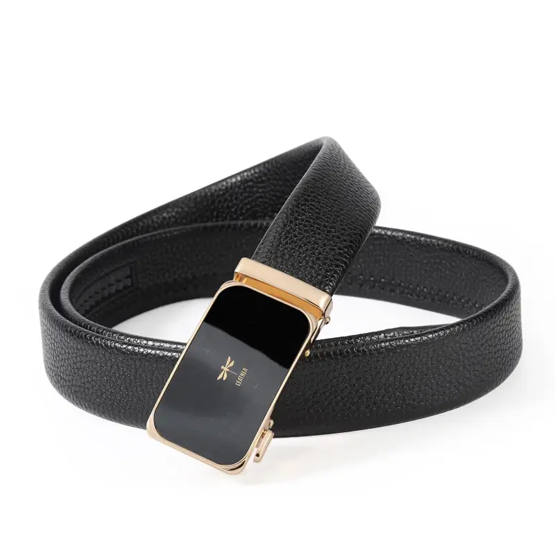 Mens Casual Business Belt Made Of Split Leather