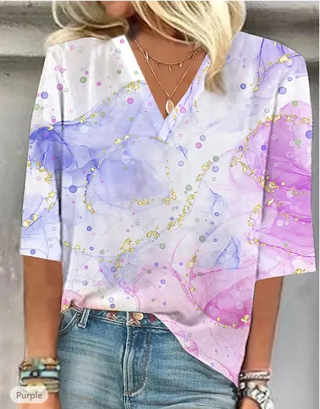 Cross border Clothing 3D Printed V neck Pullover Leisure Cropped POD Customization Vl05 4Xl - Shop at LoveMi
