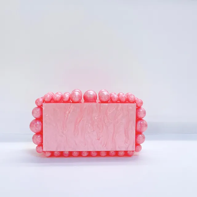 New Acrylic Cloud Bag Clutch Pink - Shop at LoveMi