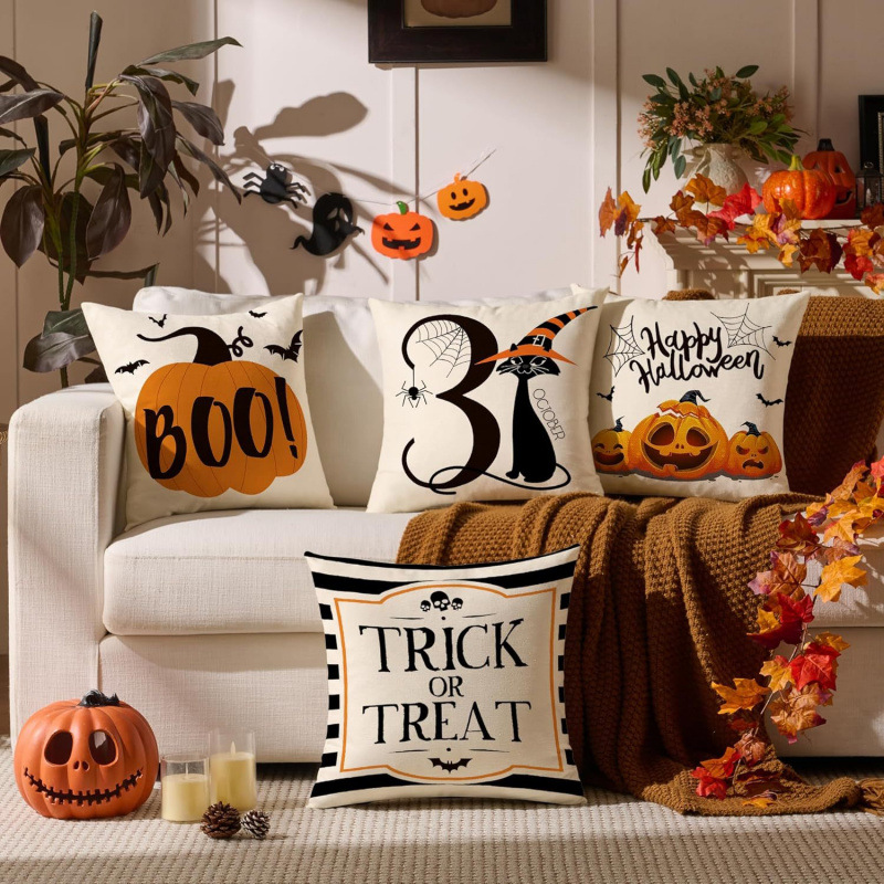Holiday Decorative Home Textile Throw Pillow Cushion Cover