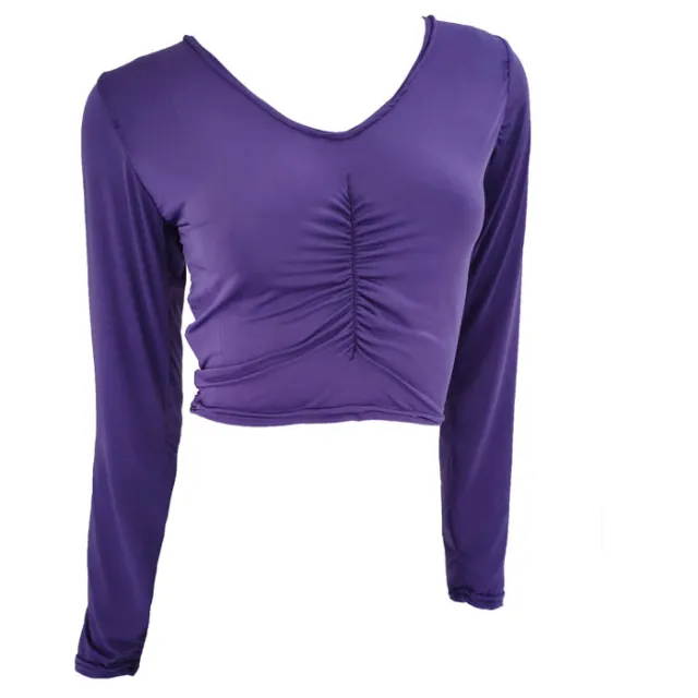 Women's Dried Shrimp Long sleeved Top T shirt Purple - Shop at LoveMi
