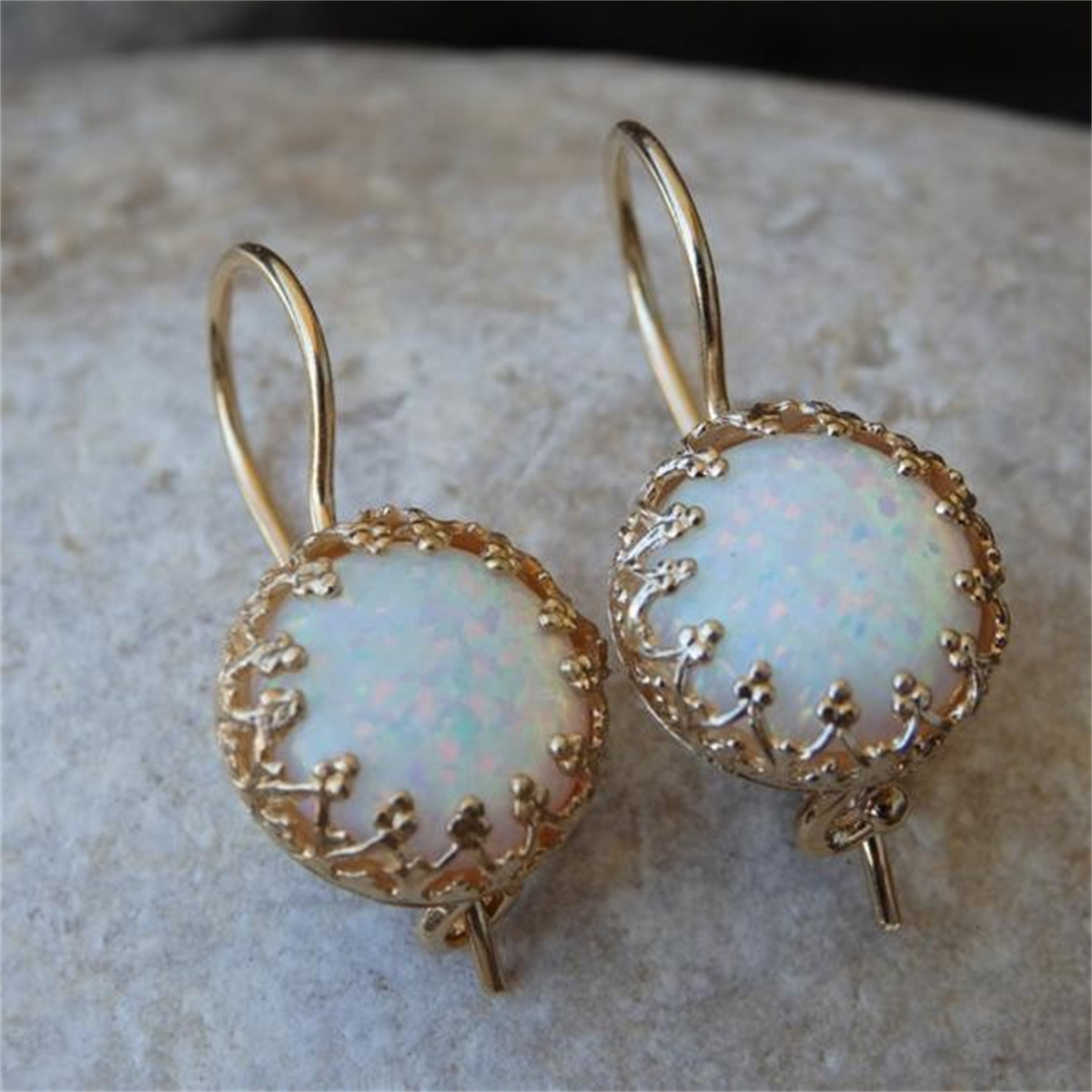 Gold-plated Opal Earrings Fashion Women's Earrings