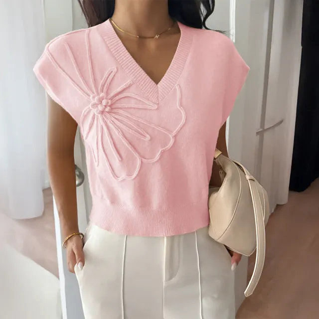 Fashion Casual Solid Color T shirt Sweater Women Light Pink - Shop at LoveMi