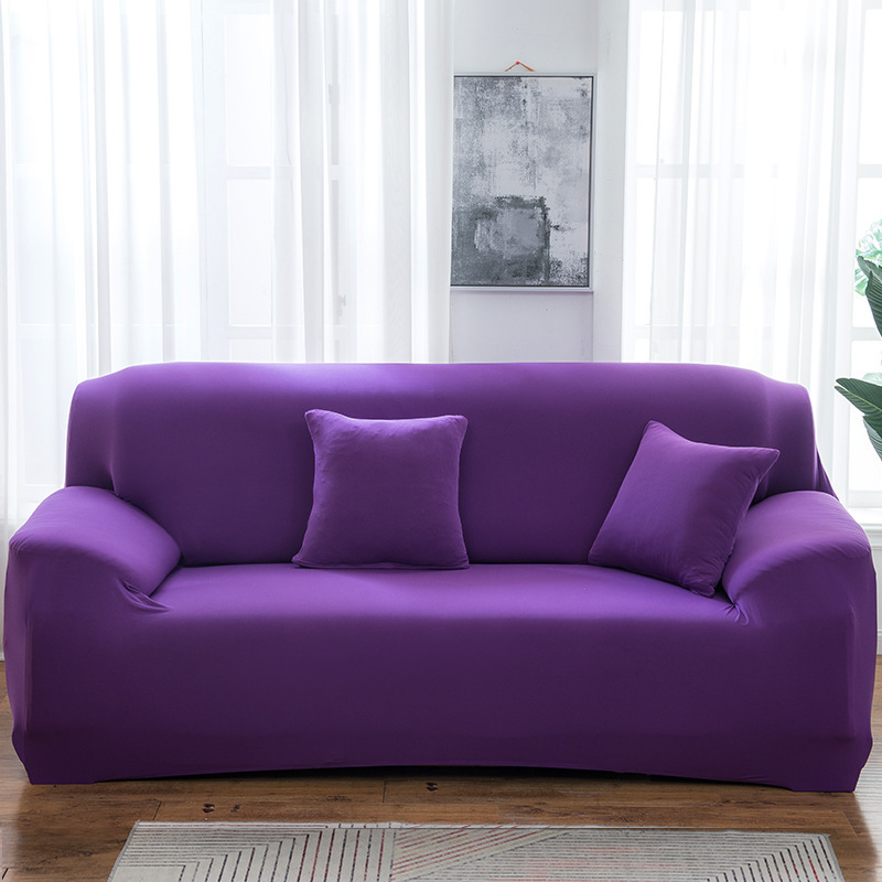 Simple Versatile Solid-color Stretch Sofa Cover For Home Use