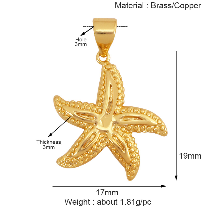 Marine Life Small Fish Seahorse Small Pendant