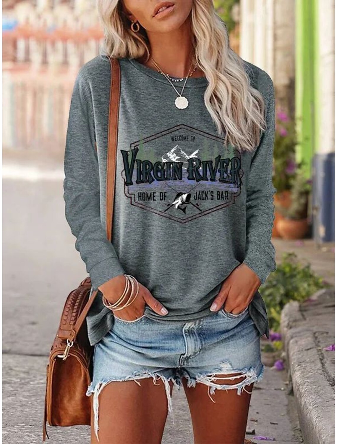 Women's T-shirt Heart Shape Printed