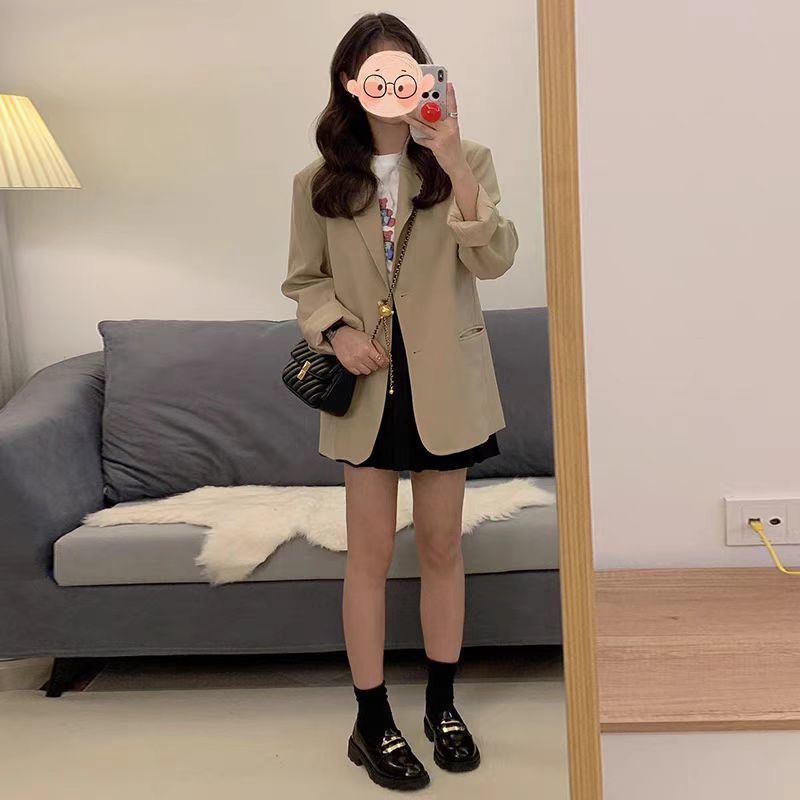 High-End Korean-Style British-Style Khaki Suit Jacket 17 7850dfbe 703c 4022 9923 9089655cb660