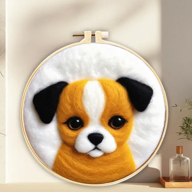 Needle Felt Starter Wool Felt Painting With Embroidery Frame Needle Felt Supplies Mzh 141 Xp - Shop at LoveMi