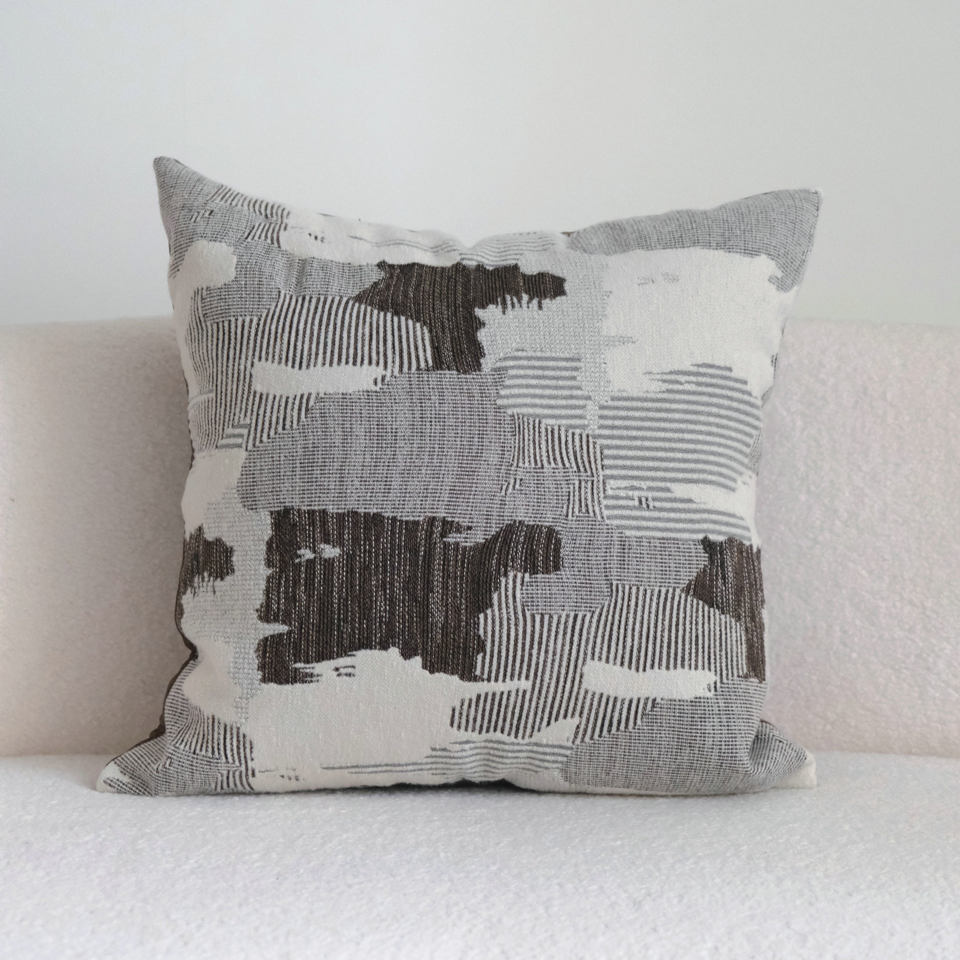 Coffee Brown Patchwork Stripes