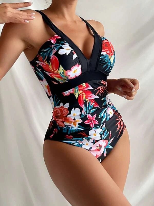 Women's Floral Bikini One-piece Swimsuit - Image 23