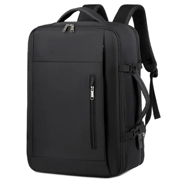 Outdoor Independent Shoe Storage Travel Backpack Oxford Cloth School Bag Black - Shop at LoveMi