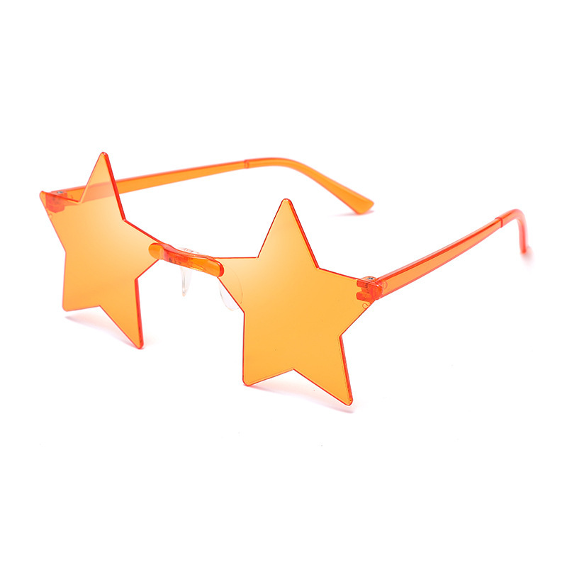 Party Gathering Thin-frame Pentagram Frameless Decorative Glasses