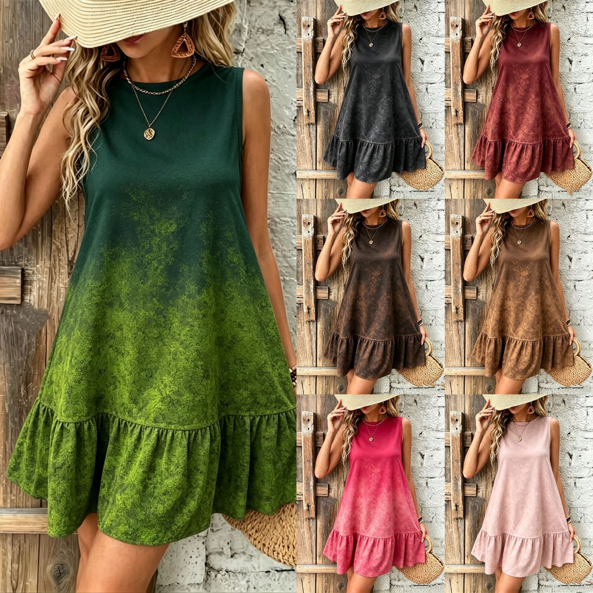 Summer Printed Dress In Multiple Colors