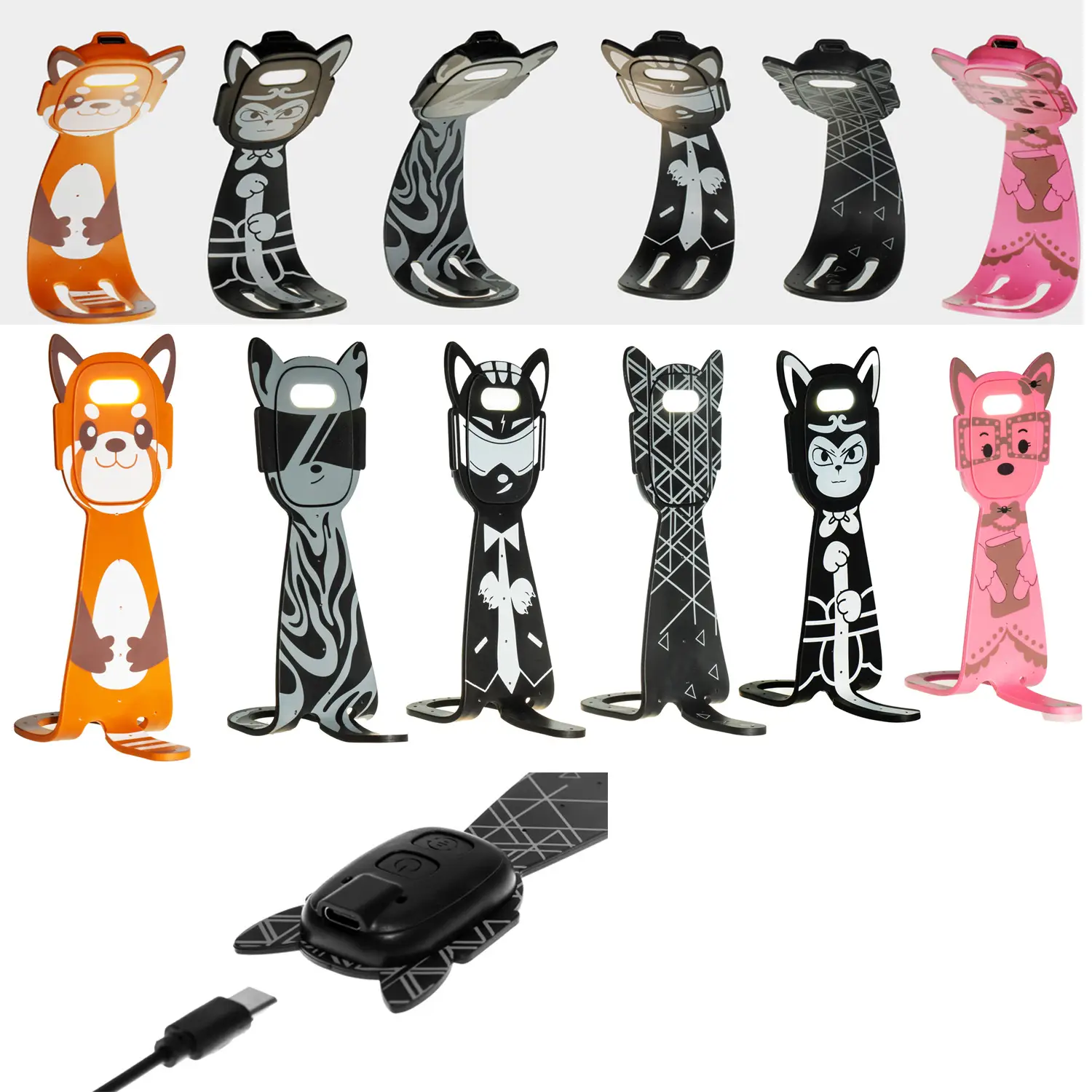 Reading Rechargeable Portable Clip Eye Protection Mini LED Card Book Light