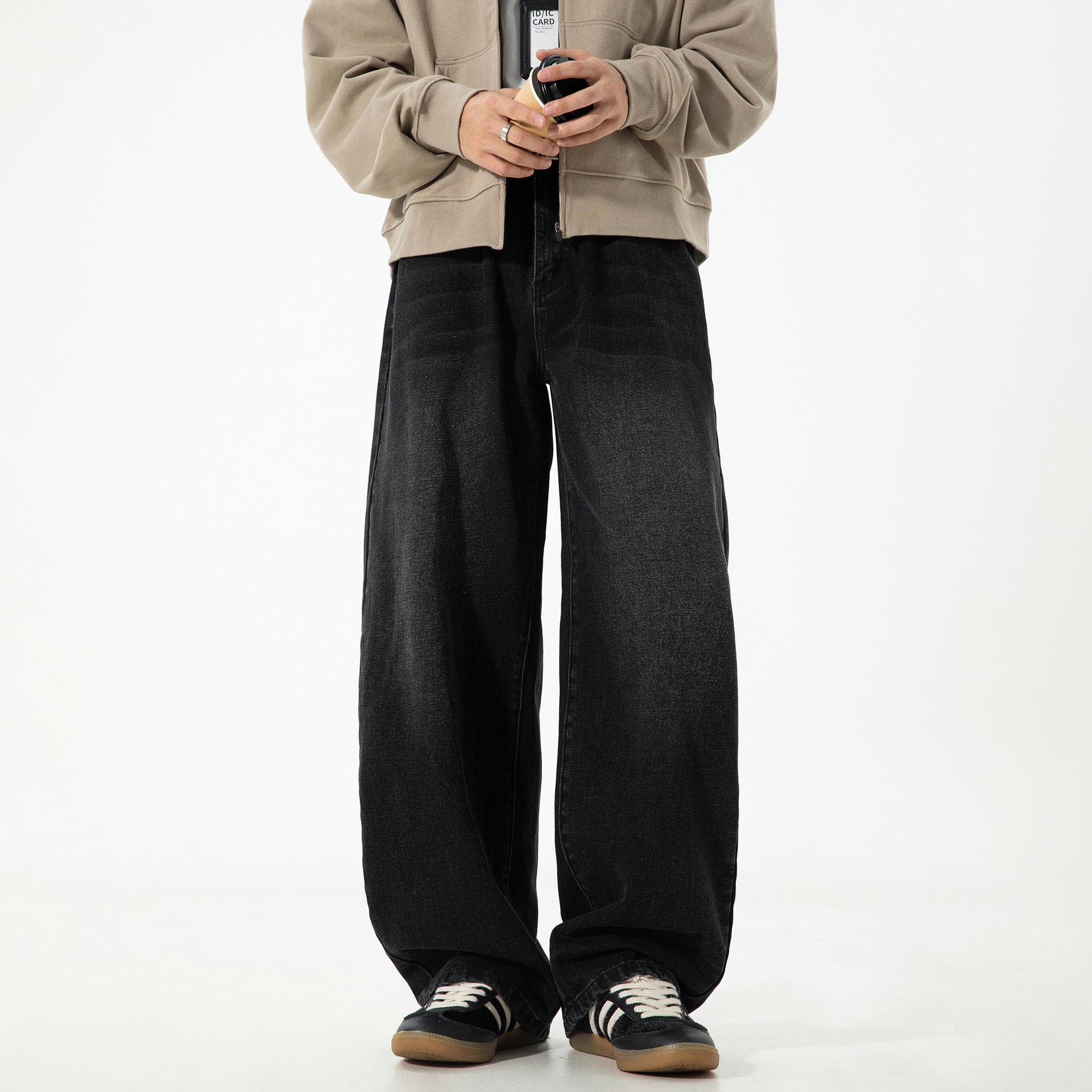 Retro-fit High-street Washed-and-distressed Jeans