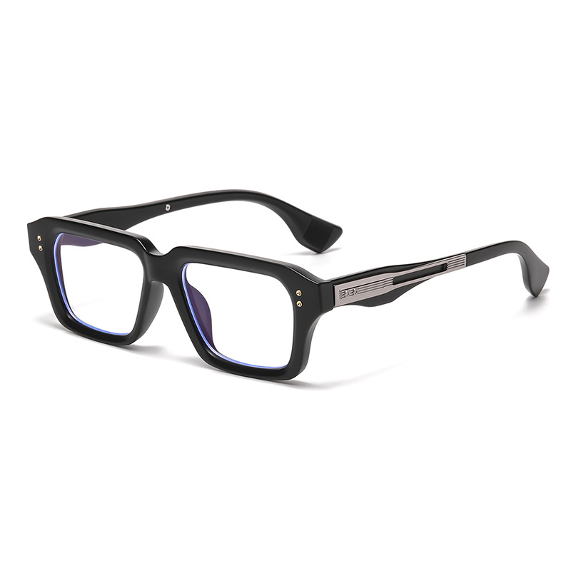 Square-rimmed Glasses European And American Beige Chic Watch The Trend