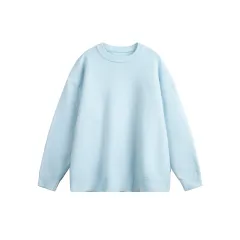 Autumn New Simple Loose Couple Sweater For Women - Blue - View 1