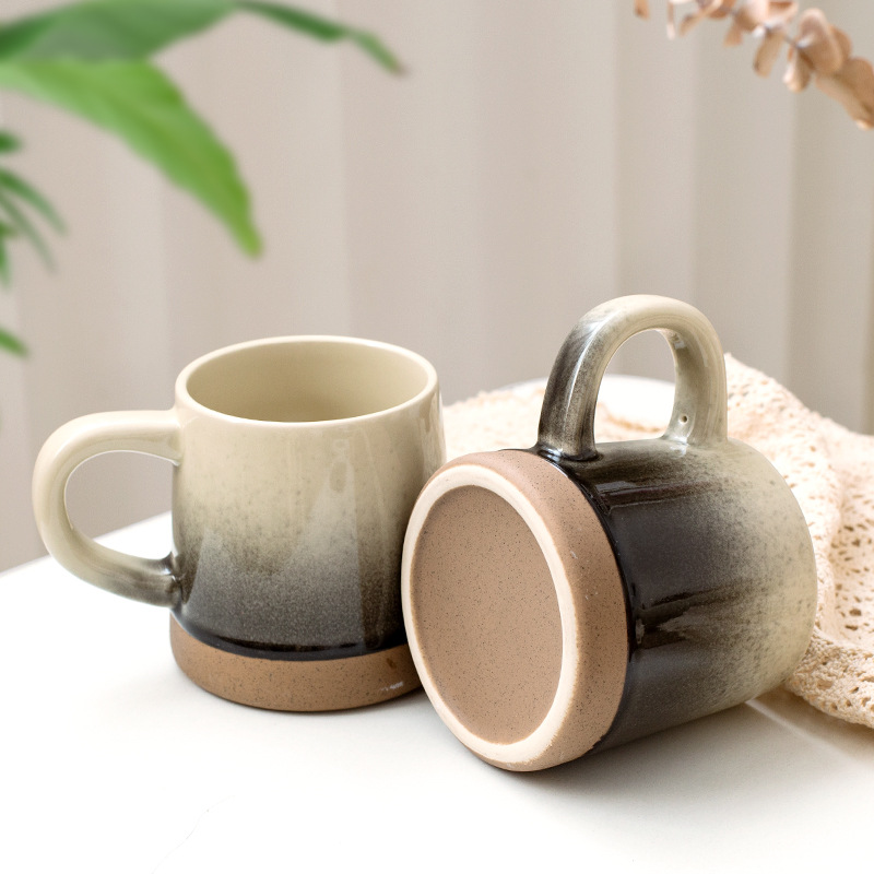 Gradient Splash Ink Creative Retro Ceramic Mug