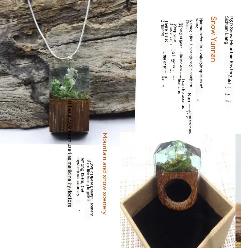 Spring Returns Snow-style Dried Flower Necklace