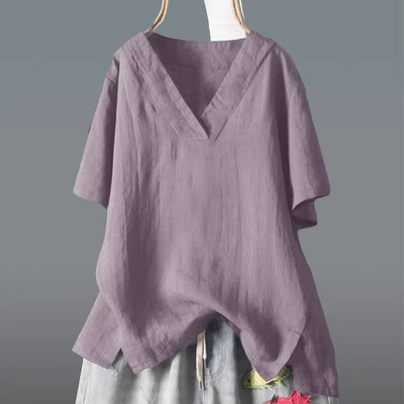 Loose-fitting Artistic Summer Top For Women 4