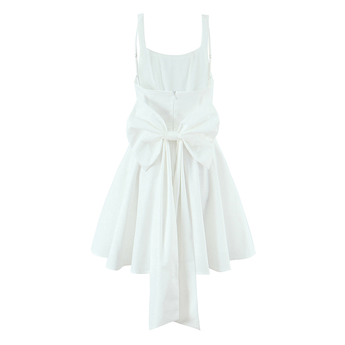 Women's Fashion Solid Color Big Bow Dress