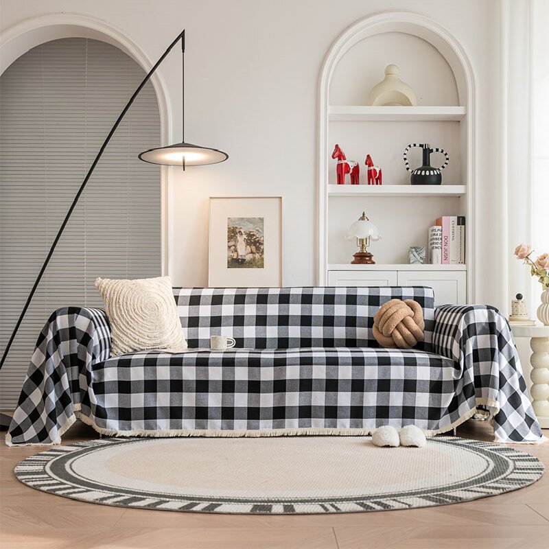 Multifunctional Tassel Sofa Cover For Christmas