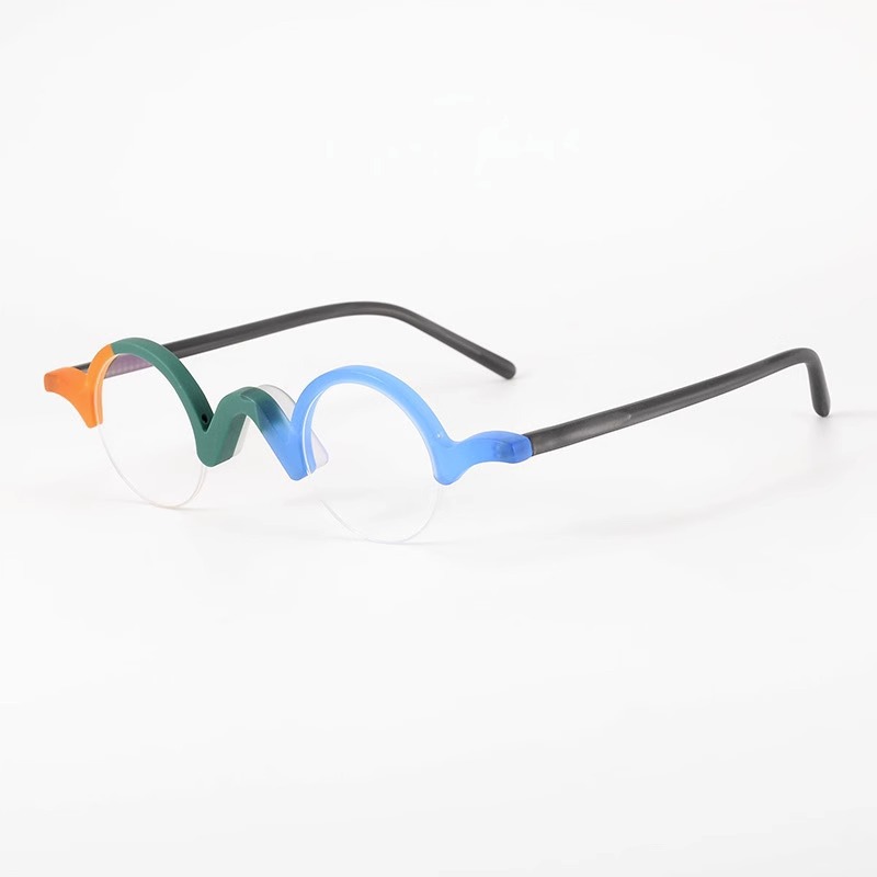 Women's Fashion Retro Blue Light Blocking Round Glasses - Image 8
