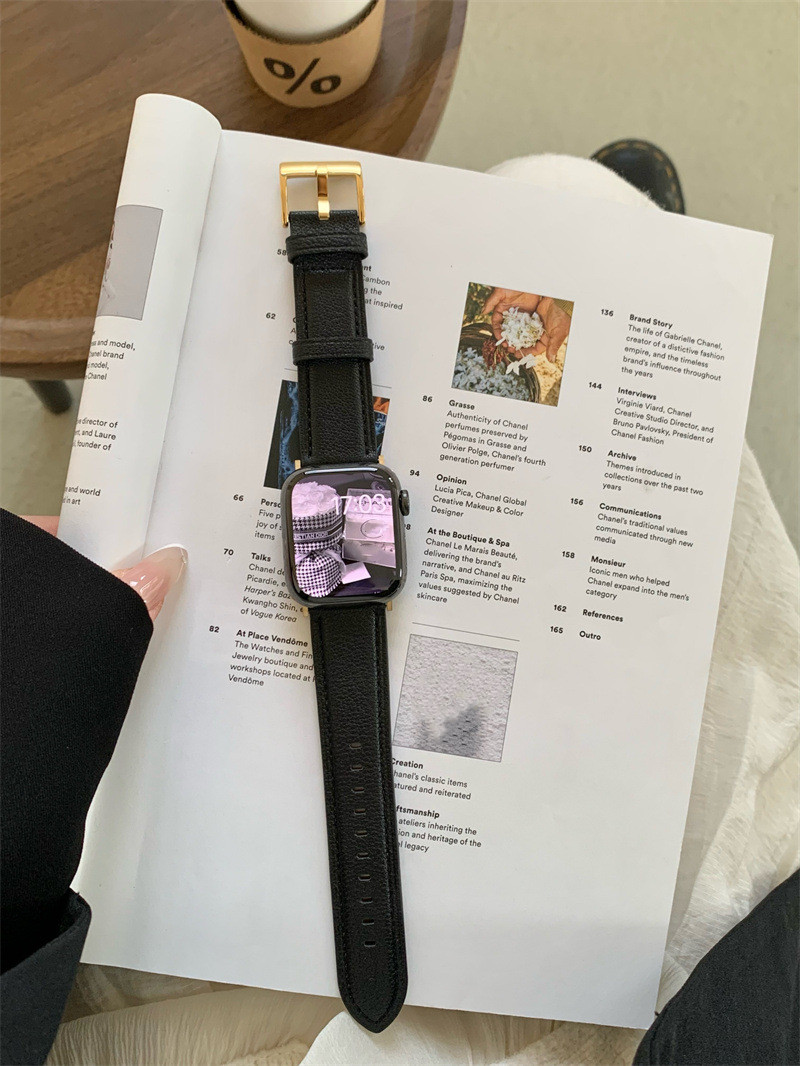 High-grade Classic Style Black Gold Series Metal Strap