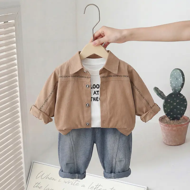 Boys Casual Shirt And Pants Set