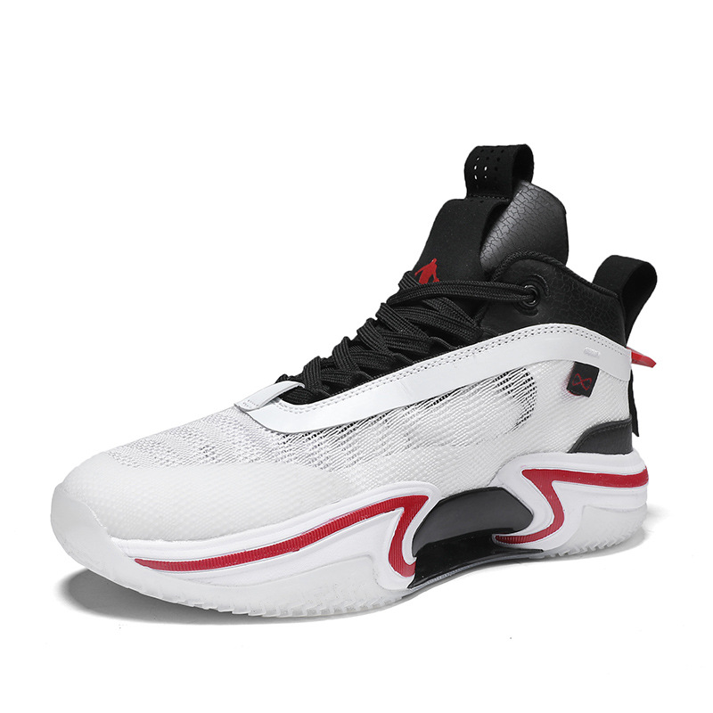 Mens High-top Breathable Shock-absorbing Athletic Shoes