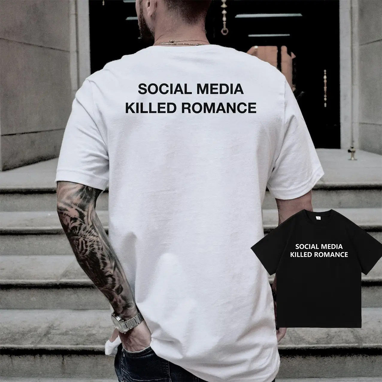 Fashionable Men's And Women's Short Sleeves