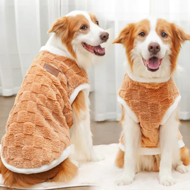 Pet Autumn Winter Cotton Clothes Brown - Shop at LoveMi