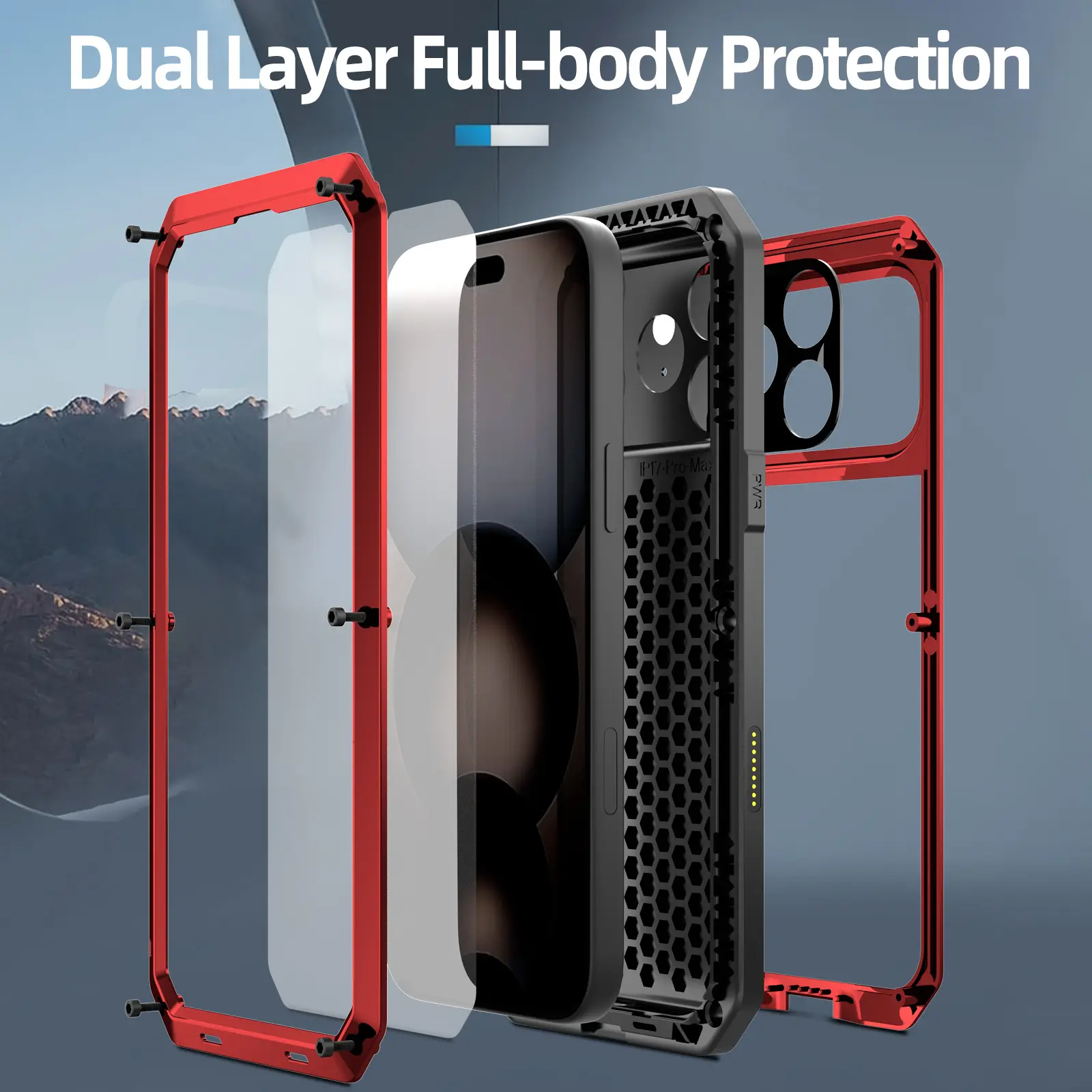 Phone Case 17pm Tri-proof Armor Protective Cover