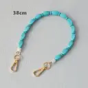 Vintage Turquoise Bag Chain Resin Chain view 4