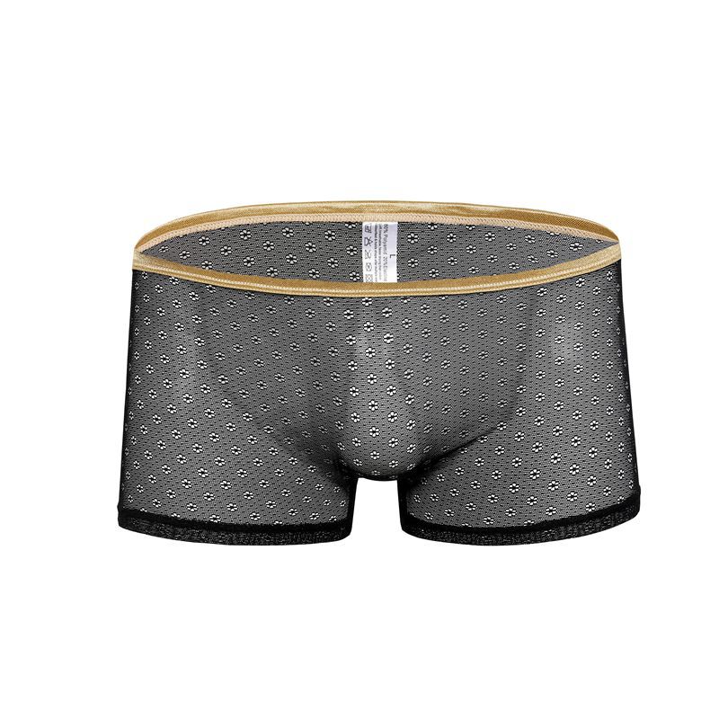 Title 5, Boxer shorts da uomo in mesh trasparente e tras...