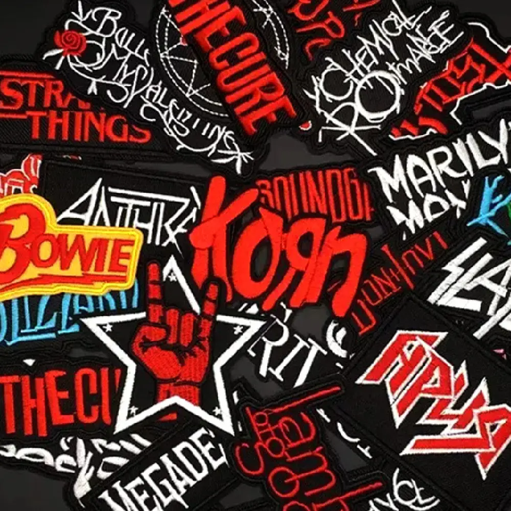 Men's Jacket Music Embroidered Self-adhesive Patch