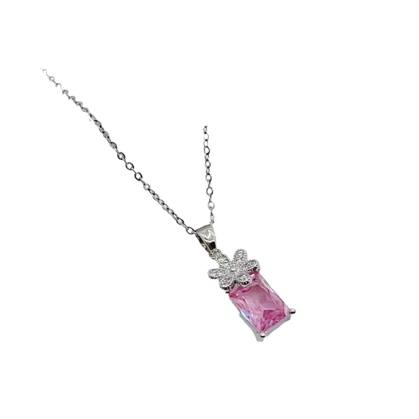 Copper Plated Real Gold Rectangular Necklace Suit