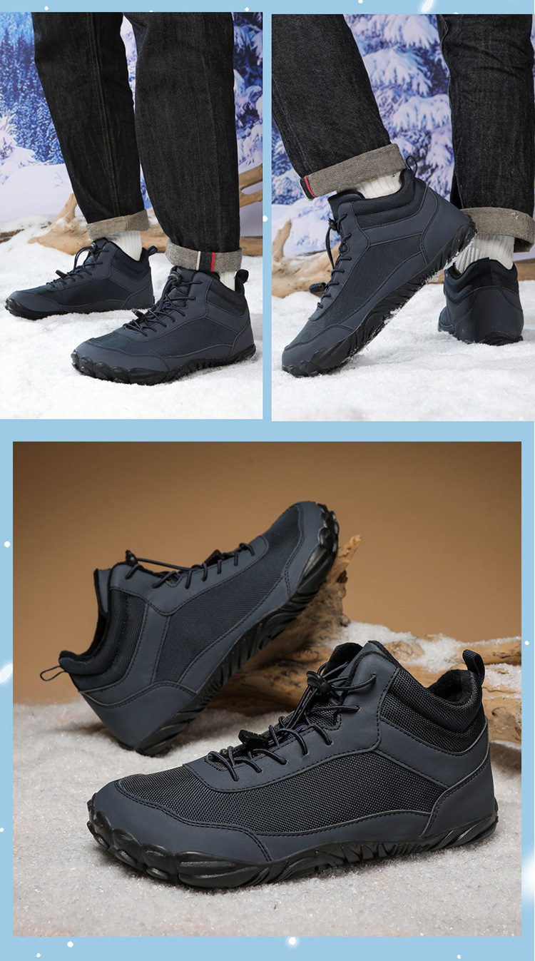 Title 8, Fleece-lined Waterproof Snow Boots Couple High-...