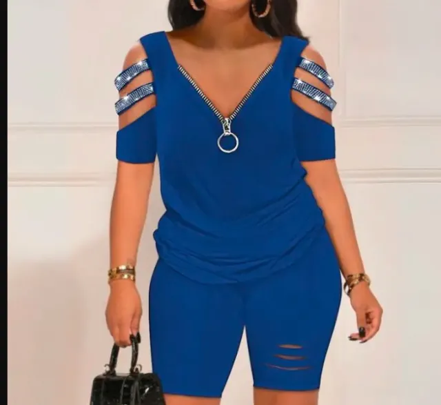 Fashion Personalized Set Women's Casual Blue - Shop at LoveMi