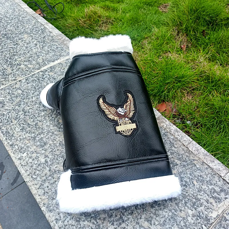 Autumn And Winter Pet Clothes Jacket - Black