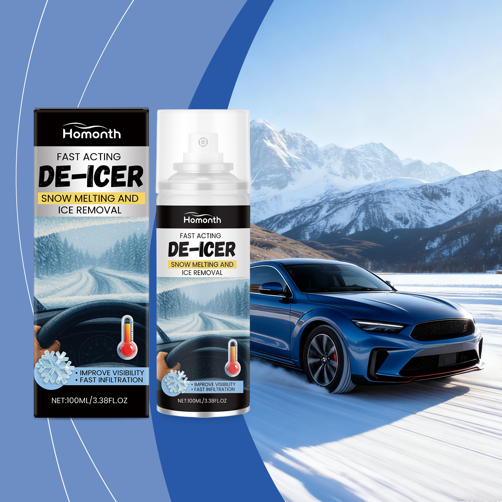 Car Snow Melting Spray