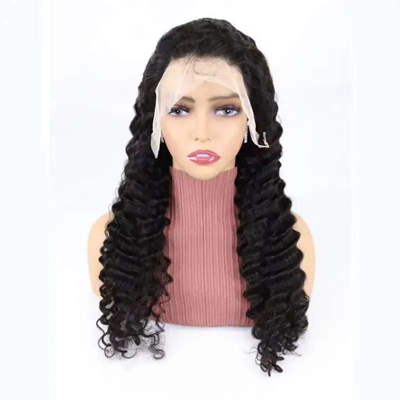 Simple Solid Color Half Lace Hair Cover Human Wigs
