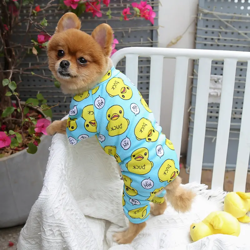 Pet Dog Cat Four-legged Clothes Supplie Duck