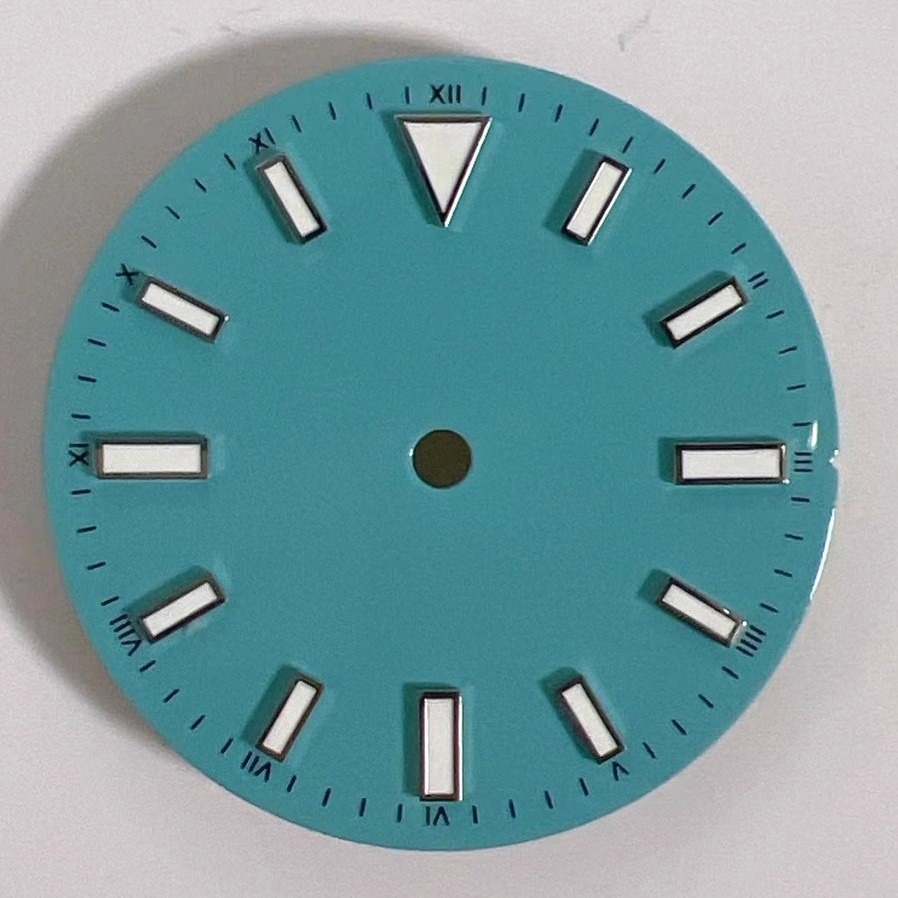Enamel Matte Colored Green Luminous Dial