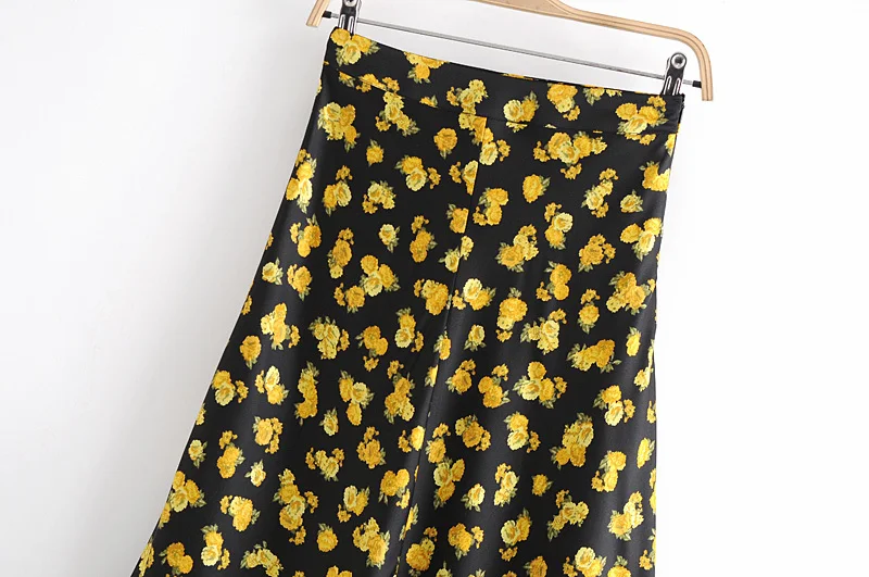 Title 6, Dames midi rok met vintage bloemenprint, stijlv...