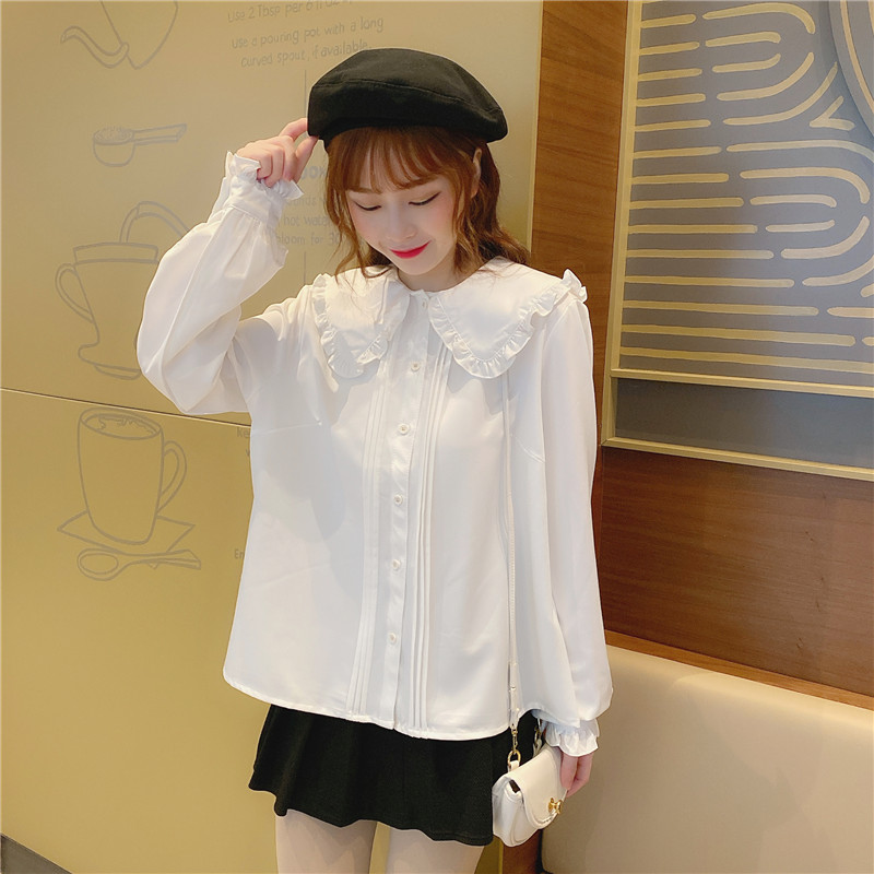 Title 7, Jk Uniform Basic Sweet Doll Collar Long Sleeves